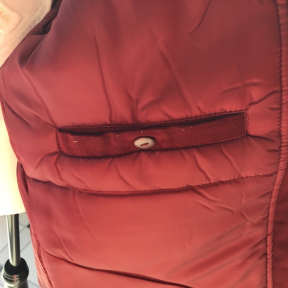 SEQUENCE Women’s burgundy parka/removable hood - Picture 11 of 14